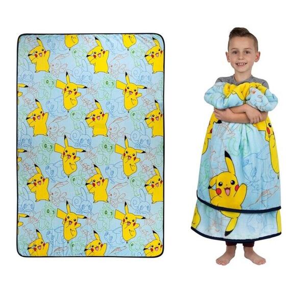 🔥Franco Kids Bedding Super Soft Plush Throw Blanket 62” x 90” Pokemon BNWT🔥 - Picture 1 of 6